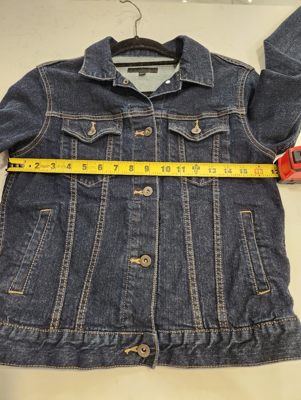 Uniqlo Women Dark Blue Denim Jacket - Classic Button-Up